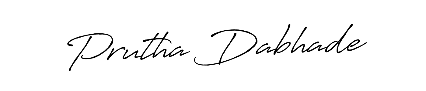 This is the best signature style for the Prutha Dabhade name. Also you like these signature font (Antro_Vectra_Bolder). Mix name signature. Prutha Dabhade signature style 7 images and pictures png