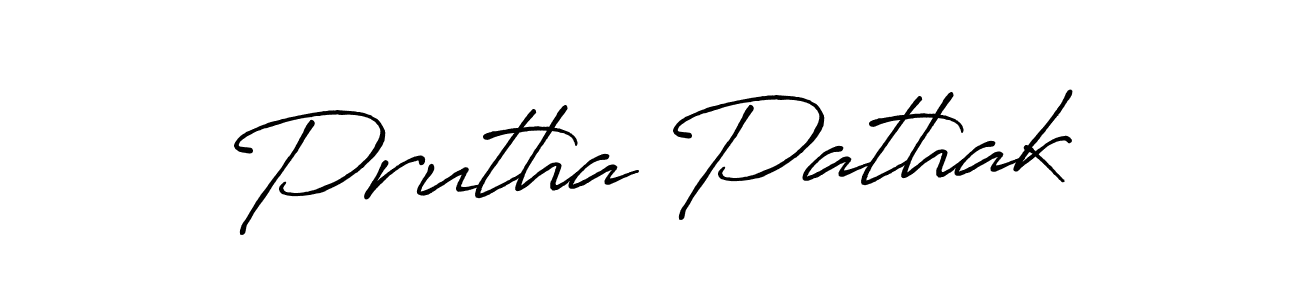 How to make Prutha Pathak signature? Antro_Vectra_Bolder is a professional autograph style. Create handwritten signature for Prutha Pathak name. Prutha Pathak signature style 7 images and pictures png