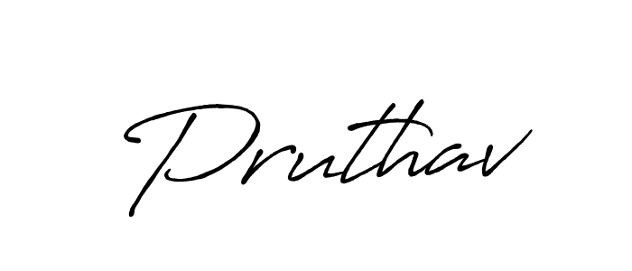 Also we have Pruthav name is the best signature style. Create professional handwritten signature collection using Antro_Vectra_Bolder autograph style. Pruthav signature style 7 images and pictures png