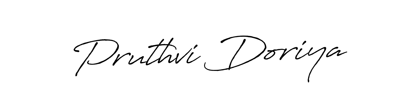 This is the best signature style for the Pruthvi Doriya name. Also you like these signature font (Antro_Vectra_Bolder). Mix name signature. Pruthvi Doriya signature style 7 images and pictures png