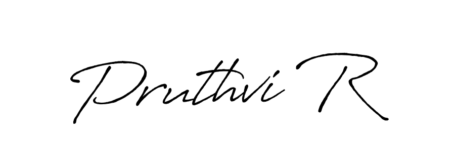 How to Draw Pruthvi R signature style? Antro_Vectra_Bolder is a latest design signature styles for name Pruthvi R. Pruthvi R signature style 7 images and pictures png