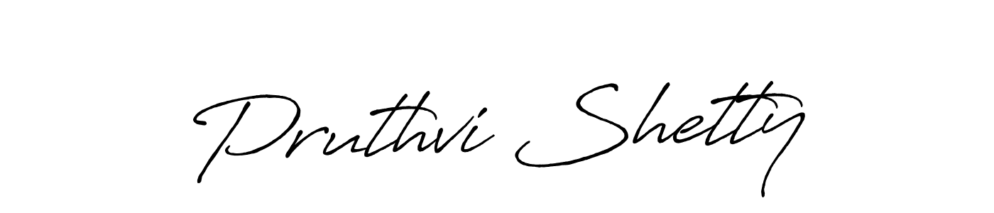 Similarly Antro_Vectra_Bolder is the best handwritten signature design. Signature creator online .You can use it as an online autograph creator for name Pruthvi Shetty. Pruthvi Shetty signature style 7 images and pictures png