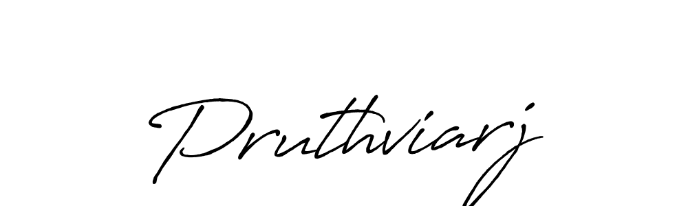 Pruthviarj stylish signature style. Best Handwritten Sign (Antro_Vectra_Bolder) for my name. Handwritten Signature Collection Ideas for my name Pruthviarj. Pruthviarj signature style 7 images and pictures png