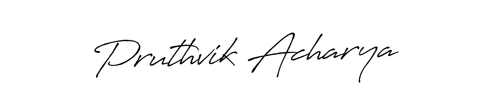 Also You can easily find your signature by using the search form. We will create Pruthvik Acharya name handwritten signature images for you free of cost using Antro_Vectra_Bolder sign style. Pruthvik Acharya signature style 7 images and pictures png