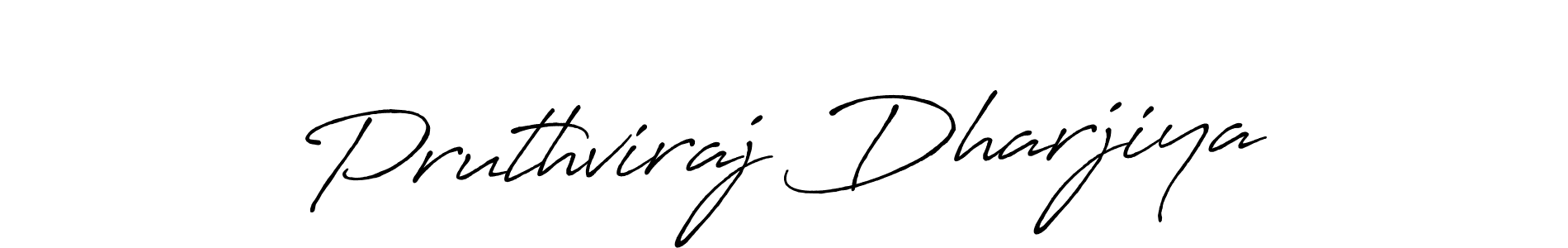 Also we have Pruthviraj Dharjiya name is the best signature style. Create professional handwritten signature collection using Antro_Vectra_Bolder autograph style. Pruthviraj Dharjiya signature style 7 images and pictures png