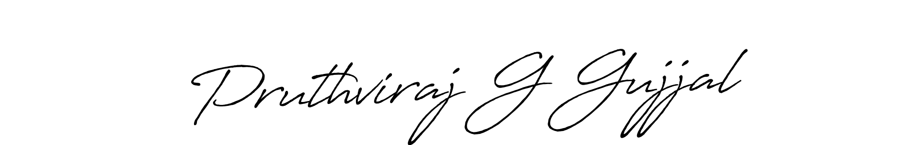 Make a beautiful signature design for name Pruthviraj G Gujjal. Use this online signature maker to create a handwritten signature for free. Pruthviraj G Gujjal signature style 7 images and pictures png