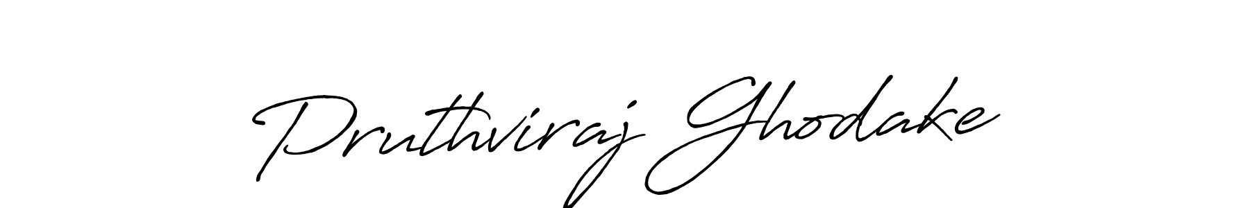 Create a beautiful signature design for name Pruthviraj Ghodake. With this signature (Antro_Vectra_Bolder) fonts, you can make a handwritten signature for free. Pruthviraj Ghodake signature style 7 images and pictures png
