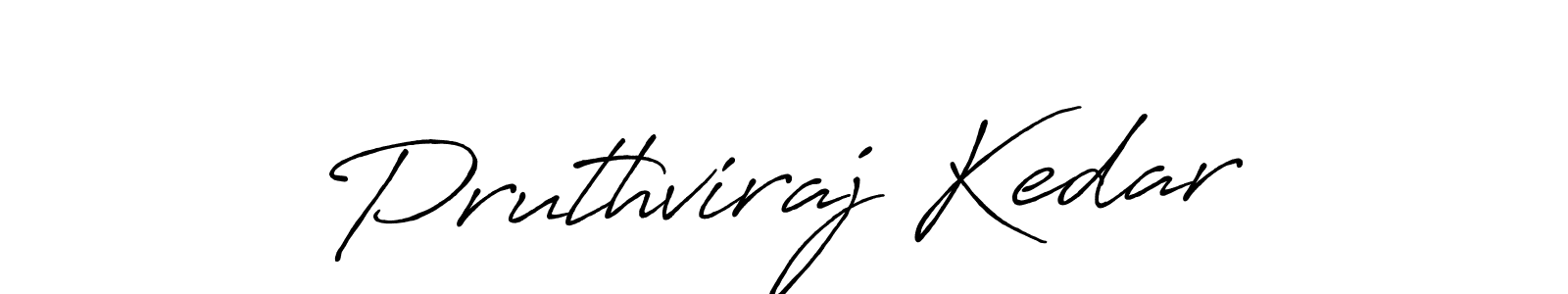 Also we have Pruthviraj Kedar name is the best signature style. Create professional handwritten signature collection using Antro_Vectra_Bolder autograph style. Pruthviraj Kedar signature style 7 images and pictures png