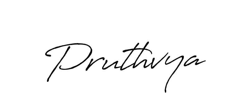 How to make Pruthvya signature? Antro_Vectra_Bolder is a professional autograph style. Create handwritten signature for Pruthvya name. Pruthvya signature style 7 images and pictures png