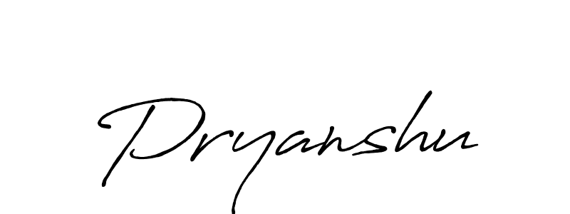 It looks lik you need a new signature style for name Pryanshu. Design unique handwritten (Antro_Vectra_Bolder) signature with our free signature maker in just a few clicks. Pryanshu signature style 7 images and pictures png