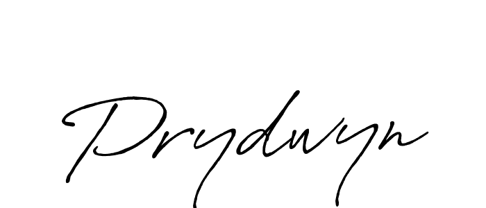 Prydwyn stylish signature style. Best Handwritten Sign (Antro_Vectra_Bolder) for my name. Handwritten Signature Collection Ideas for my name Prydwyn. Prydwyn signature style 7 images and pictures png