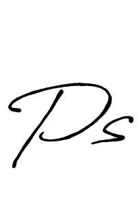 How to make Ps signature? Antro_Vectra_Bolder is a professional autograph style. Create handwritten signature for Ps name. Ps signature style 7 images and pictures png