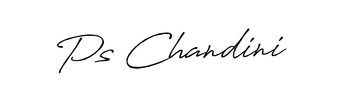 Also we have Ps Chandini name is the best signature style. Create professional handwritten signature collection using Antro_Vectra_Bolder autograph style. Ps Chandini signature style 7 images and pictures png