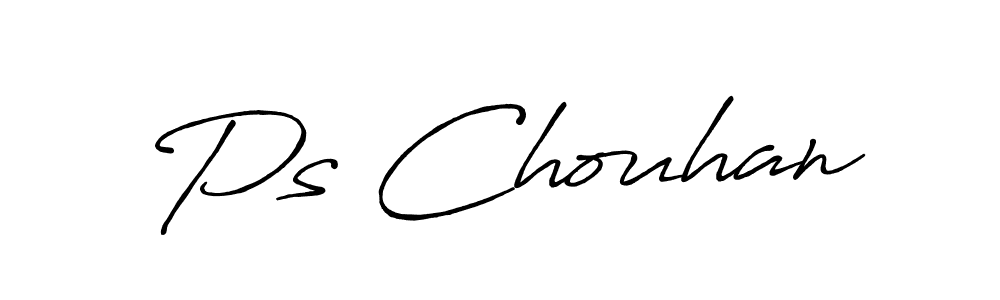 Ps Chouhan stylish signature style. Best Handwritten Sign (Antro_Vectra_Bolder) for my name. Handwritten Signature Collection Ideas for my name Ps Chouhan. Ps Chouhan signature style 7 images and pictures png