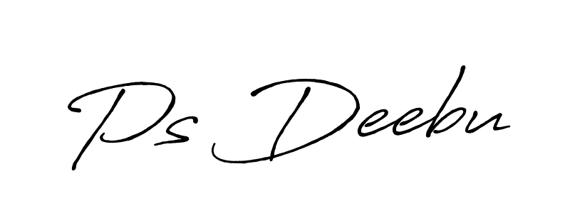 Once you've used our free online signature maker to create your best signature Antro_Vectra_Bolder style, it's time to enjoy all of the benefits that Ps Deebu name signing documents. Ps Deebu signature style 7 images and pictures png