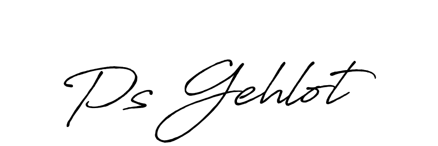Antro_Vectra_Bolder is a professional signature style that is perfect for those who want to add a touch of class to their signature. It is also a great choice for those who want to make their signature more unique. Get Ps Gehlot name to fancy signature for free. Ps Gehlot signature style 7 images and pictures png