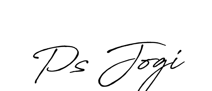 Similarly Antro_Vectra_Bolder is the best handwritten signature design. Signature creator online .You can use it as an online autograph creator for name Ps Jogi. Ps Jogi signature style 7 images and pictures png