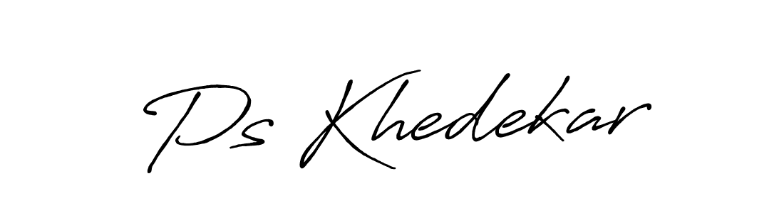 Also You can easily find your signature by using the search form. We will create Ps Khedekar name handwritten signature images for you free of cost using Antro_Vectra_Bolder sign style. Ps Khedekar signature style 7 images and pictures png