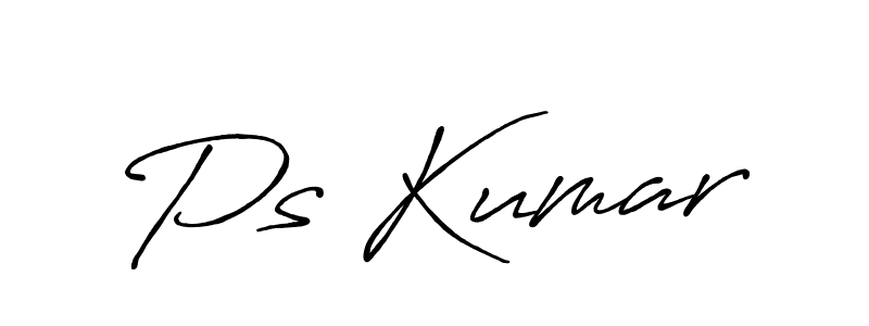 Similarly Antro_Vectra_Bolder is the best handwritten signature design. Signature creator online .You can use it as an online autograph creator for name Ps Kumar. Ps Kumar signature style 7 images and pictures png