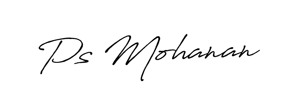 The best way (Antro_Vectra_Bolder) to make a short signature is to pick only two or three words in your name. The name Ps Mohanan include a total of six letters. For converting this name. Ps Mohanan signature style 7 images and pictures png