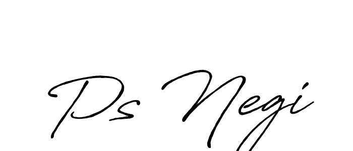 if you are searching for the best signature style for your name Ps Negi. so please give up your signature search. here we have designed multiple signature styles  using Antro_Vectra_Bolder. Ps Negi signature style 7 images and pictures png