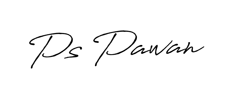 Also we have Ps Pawan name is the best signature style. Create professional handwritten signature collection using Antro_Vectra_Bolder autograph style. Ps Pawan signature style 7 images and pictures png