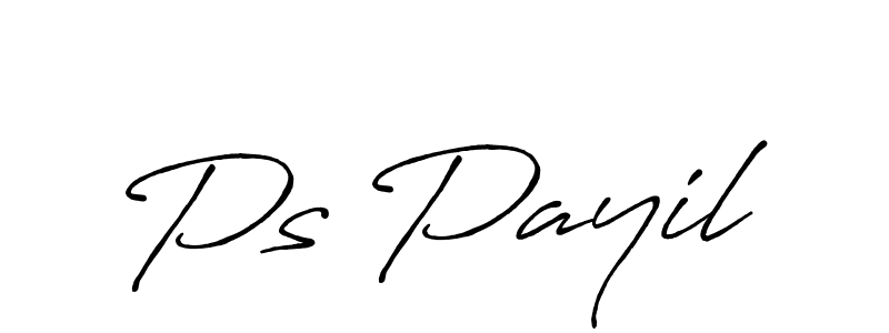 Create a beautiful signature design for name Ps Payil. With this signature (Antro_Vectra_Bolder) fonts, you can make a handwritten signature for free. Ps Payil signature style 7 images and pictures png