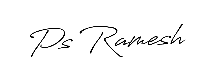 You should practise on your own different ways (Antro_Vectra_Bolder) to write your name (Ps Ramesh) in signature. don't let someone else do it for you. Ps Ramesh signature style 7 images and pictures png