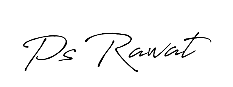 Make a beautiful signature design for name Ps Rawat. With this signature (Antro_Vectra_Bolder) style, you can create a handwritten signature for free. Ps Rawat signature style 7 images and pictures png