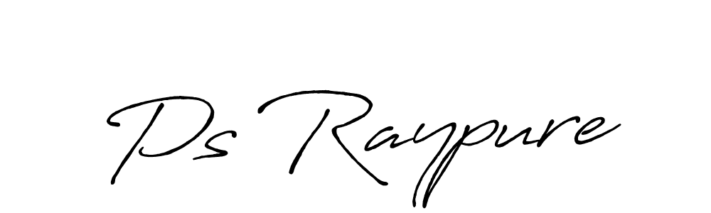 Design your own signature with our free online signature maker. With this signature software, you can create a handwritten (Antro_Vectra_Bolder) signature for name Ps Raypure. Ps Raypure signature style 7 images and pictures png
