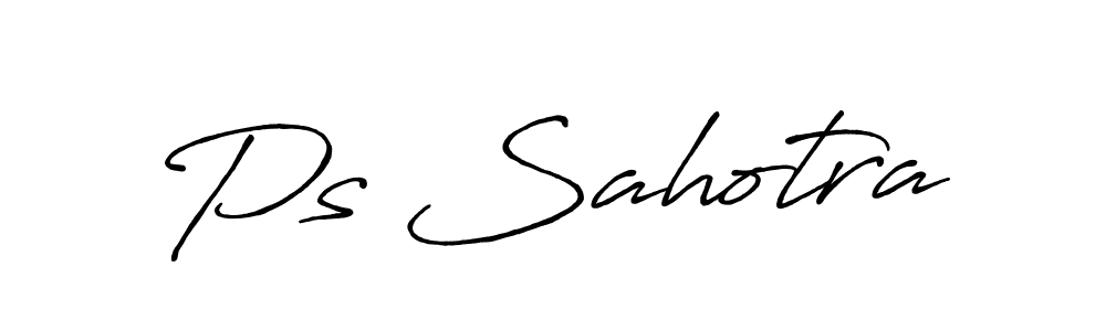 How to make Ps Sahotra name signature. Use Antro_Vectra_Bolder style for creating short signs online. This is the latest handwritten sign. Ps Sahotra signature style 7 images and pictures png