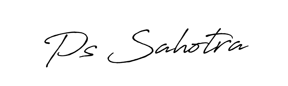 Create a beautiful signature design for name Ps Sahotra. With this signature (Antro_Vectra_Bolder) fonts, you can make a handwritten signature for free. Ps Sahotra signature style 7 images and pictures png