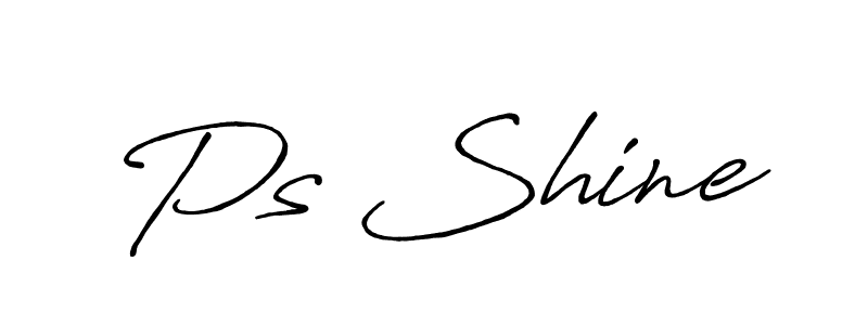 Also we have Ps Shine name is the best signature style. Create professional handwritten signature collection using Antro_Vectra_Bolder autograph style. Ps Shine signature style 7 images and pictures png