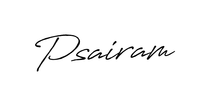 Make a beautiful signature design for name Psairam. Use this online signature maker to create a handwritten signature for free. Psairam signature style 7 images and pictures png