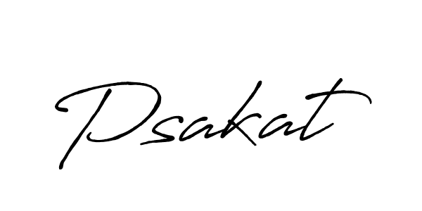 How to make Psakat signature? Antro_Vectra_Bolder is a professional autograph style. Create handwritten signature for Psakat name. Psakat signature style 7 images and pictures png