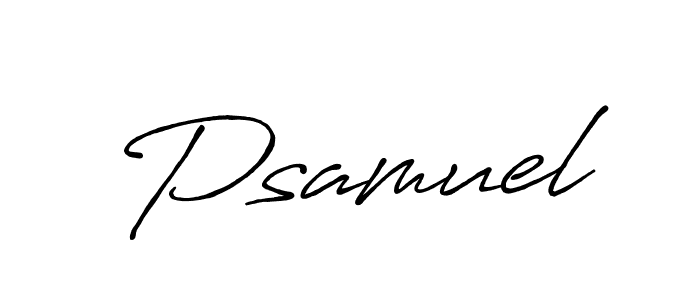 if you are searching for the best signature style for your name Psamuel. so please give up your signature search. here we have designed multiple signature styles  using Antro_Vectra_Bolder. Psamuel signature style 7 images and pictures png