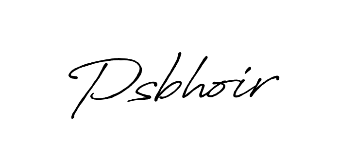 Make a beautiful signature design for name Psbhoir. With this signature (Antro_Vectra_Bolder) style, you can create a handwritten signature for free. Psbhoir signature style 7 images and pictures png