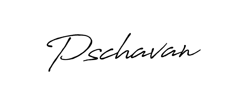 Make a beautiful signature design for name Pschavan. With this signature (Antro_Vectra_Bolder) style, you can create a handwritten signature for free. Pschavan signature style 7 images and pictures png