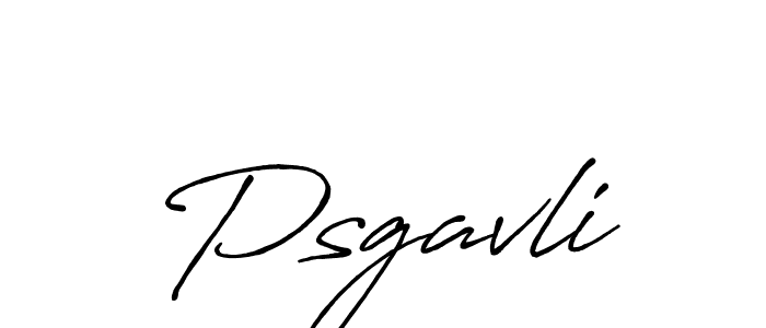 Make a beautiful signature design for name Psgavli. With this signature (Antro_Vectra_Bolder) style, you can create a handwritten signature for free. Psgavli signature style 7 images and pictures png