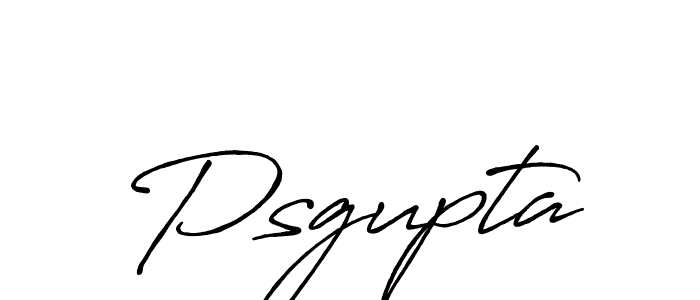 Make a beautiful signature design for name Psgupta. With this signature (Antro_Vectra_Bolder) style, you can create a handwritten signature for free. Psgupta signature style 7 images and pictures png