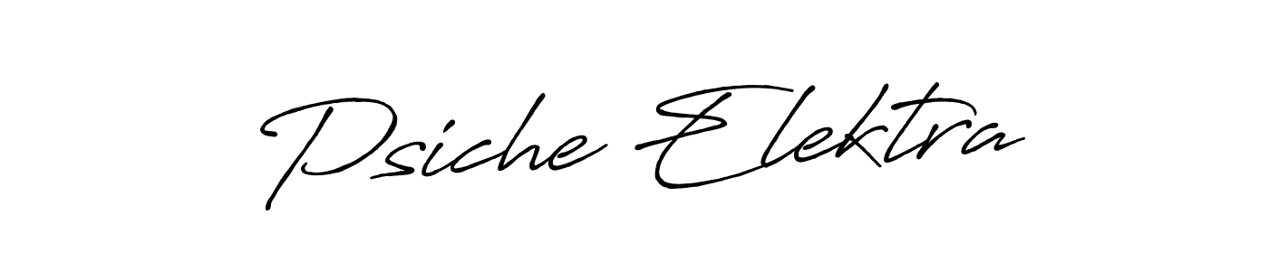 Psiche Elektra stylish signature style. Best Handwritten Sign (Antro_Vectra_Bolder) for my name. Handwritten Signature Collection Ideas for my name Psiche Elektra. Psiche Elektra signature style 7 images and pictures png