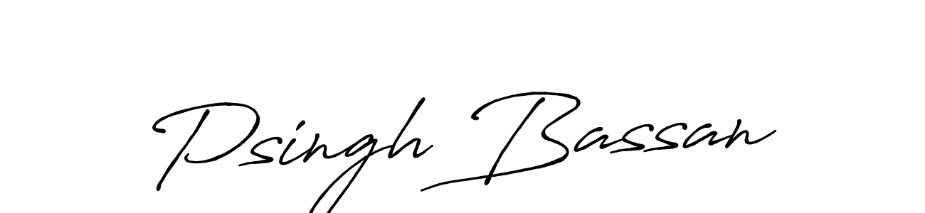 Make a short Psingh Bassan signature style. Manage your documents anywhere anytime using Antro_Vectra_Bolder. Create and add eSignatures, submit forms, share and send files easily. Psingh Bassan signature style 7 images and pictures png