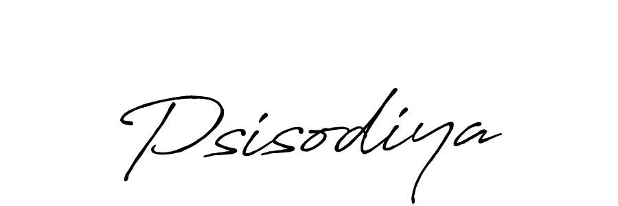 Make a beautiful signature design for name Psisodiya. With this signature (Antro_Vectra_Bolder) style, you can create a handwritten signature for free. Psisodiya signature style 7 images and pictures png