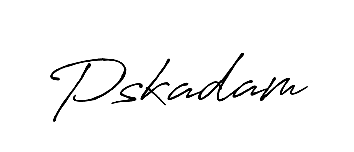 Here are the top 10 professional signature styles for the name Pskadam. These are the best autograph styles you can use for your name. Pskadam signature style 7 images and pictures png