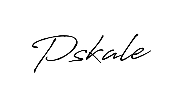 Design your own signature with our free online signature maker. With this signature software, you can create a handwritten (Antro_Vectra_Bolder) signature for name Pskale. Pskale signature style 7 images and pictures png