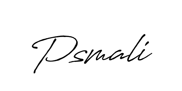 Psmali stylish signature style. Best Handwritten Sign (Antro_Vectra_Bolder) for my name. Handwritten Signature Collection Ideas for my name Psmali. Psmali signature style 7 images and pictures png