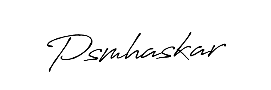 Design your own signature with our free online signature maker. With this signature software, you can create a handwritten (Antro_Vectra_Bolder) signature for name Psmhaskar. Psmhaskar signature style 7 images and pictures png