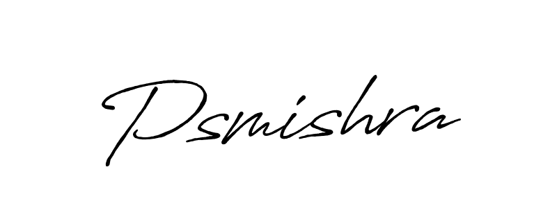 Also we have Psmishra name is the best signature style. Create professional handwritten signature collection using Antro_Vectra_Bolder autograph style. Psmishra signature style 7 images and pictures png