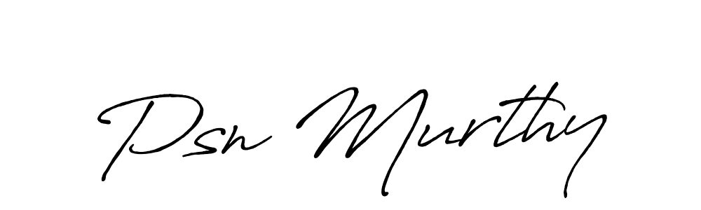 How to make Psn Murthy signature? Antro_Vectra_Bolder is a professional autograph style. Create handwritten signature for Psn Murthy name. Psn Murthy signature style 7 images and pictures png