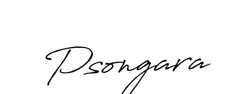 Psongara stylish signature style. Best Handwritten Sign (Antro_Vectra_Bolder) for my name. Handwritten Signature Collection Ideas for my name Psongara. Psongara signature style 7 images and pictures png